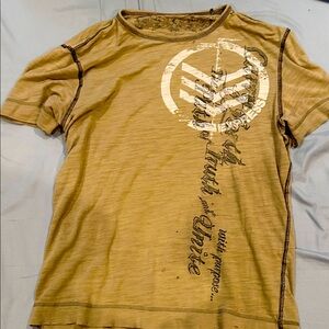Express Tan Graphic Tee